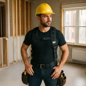 CAT DA980573 4 Kollu Askı Kancalı Ağır Hizmet Bel Alet Çantası için Omuz Askılığı thumbnail 8