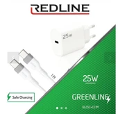 Redline Gl-25-C Whıte Charge Şarj Başlığı, İki Tarafı Type-C Kablosu thumbnail 1