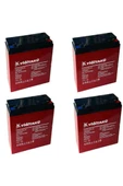 Yiğit Akü 12 V 24 Ah Jel Elektrikli Bisiklet Aküsü 4 Lü Set 2025Yeni Üretim 1 Yıl Garantili - 1