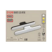 CATA Martı Ledli Aplik 3 Renk Dokunmatik Anahtarlı CT-5249 thumbnail 3