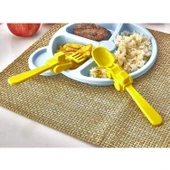 Figürlü Mama Çatal Kaşık Seti - Sarı - 8