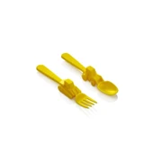 Figürlü Mama Çatal Kaşık Seti - Sarı - 6