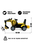Bingit Ekskavatör Kepçe Oyuncak 110 cm Pedalsız – Sür, Kaz, Oyna! - 3