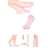 1 çift silikon jel topuk nemlendirici çorap ayak bakımı çatlama koruyucu krem çorabı - 2