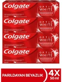 Colgate Optic White Parıldayan Beyazlık Diş Macunu 4 x 50 ml - 1