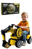 Bingit Ekskavatör Kepçe Oyuncak 110 cm Pedalsız – Sür, Kaz, Oyna! - 2