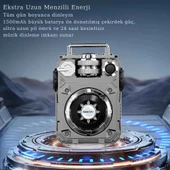 Mecha Tarzı Bluetooth Hoparlör Taşınabilir Subwoofer Mini Kablosuz Şarjlı Bas Müzik Çalar Ses Kutusu - 2