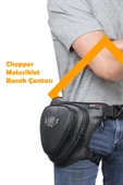 Forte Gt TEX 45 Chopper Bacak Çantası Suni Deri Çanta Motosiklet Bacak Ve Bel Çantası thumbnail 1