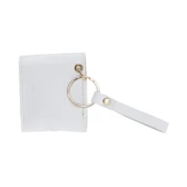 Apple AirPods 2.nesil Uyumlu Deri Kılıf Mai Snap F3 Beyaz - 3