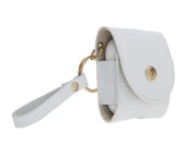 Apple AirPods 2.nesil Uyumlu Deri Kılıf Mai Snap F3 Beyaz - 4