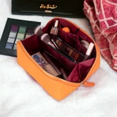 Ella Kadın Seyahat Kozmetik Bakım Makyaj Çantası Organizer Orange - 3