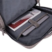 Hidden Castle Deri Sırt Çantası Antik Gri - 5