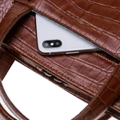 Barchello Pergamon Deri Laptop Çantası FL Kahverengi - 4