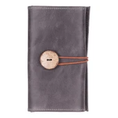 Deri Kablo Aksesuar Taşıma Çantası Antik Gri - 2