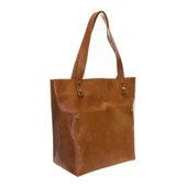 Moon Deri Kadın Çantası Orta Boy G19 Taba - 2