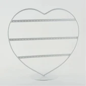 İthal Metal Beyaz Renk 32x27Cm Küpe Standı - 1