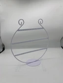 İthal Metal Beyaz Renk 32x27Cm Küpe Standı - 3