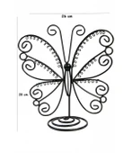 İthal Metal Siyah Renk 26x28Cm Küpe Standı - 1