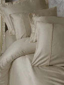 Cotton Box Silky Saten King Size Nevresim Takımı Bej thumbnail 2