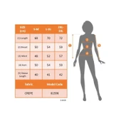 Lucky Life Kadın Ip Askılı Kruvaze Yakalı üst Viskon Alt Desenli Süprem Elbise - 4