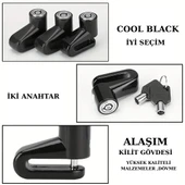 Trend Store Motosiklet Disk Fren Kilidi Dağ Bisiklet Anahtarlı Kilit Alaşım Dövme Çelik - 4