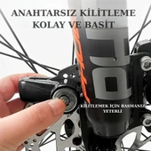Trend Store Motosiklet Disk Fren Kilidi Dağ Bisiklet Anahtarlı Kilit Alaşım Dövme Çelik - 3
