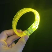 Sarı Led Işıklı Baskı Yapılabilen Pilli Bileklik Bilezik 1,5 cm Genişlik - 3