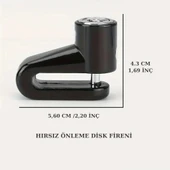 Trend Store Motosiklet Disk Fren Kilidi Dağ Bisiklet Anahtarlı Kilit Alaşım Dövme Çelik - 5