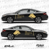 Red Bull The White Edition Sticker  – Yan Gövde Sticker Seti - 1
