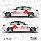 Red Bull The White Edition Sticker  – Yan Gövde Sticker Seti - 5