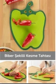 Dolma Biber Figürlü Kaydırmaz Kesme Tahtası Doğrama Panosu - 3