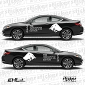 Red Bull The White Edition Sticker  – Yan Gövde Sticker Seti - 2