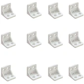 Plastik L Köşe Bağlantı Aparatı, L Plastik Gönye Köşebent Beyaz 12 Adet thumbnail 1