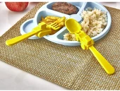 Figürlü Çatal Kaşık Seti - Sarı - 2