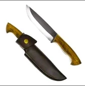 Yatağan Paslanmaz Çelik Avcı Bıçağı 25 cm Deri Kılıflı - 1