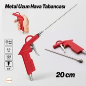 1/4" Hava Üfleme Tabancası Uzun Ağızlı Uçlu Kompresör Uyumlu Hava Temizlik Toz Giderme Tabancası Ucu thumbnail 2