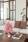 Yoğun Yapraklı 60 cm Yapay Sakura Bahar Dalı Ağacı - 11