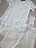 Bebek Zıbın & Şort Takımı – Çiçek Desenli - 2