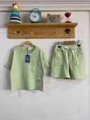 Duru Şortlu Takım - Fıstık Yeşili - 1