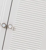 EVİMŞAH PANJURLU 4 KAPAKLI MEMBRAN CEVİZ  BEYAZ DOLAP - 4