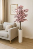 Yoğun Yapraklı 100 cm Yapay Sakura Bahar Dalı Ağacı Premium - 1