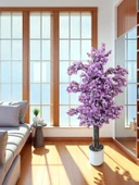 Yoğun Yapraklı 100 cm Yapay Sakura Bahar Dalı Ağacı Premium - 12