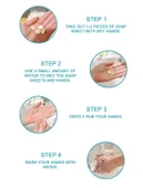 4’lü Renkli Mini Kağıt Sabun Kutusu – 400 Yaprak Parfümlü, Tek Kullanımlık Taşınabilir El Sabunu thumbnail 5