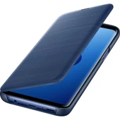 Galaxy S9 ile Uyumlu Led View Cover Kılıf Mavi EF-NG960PLEGWW - 3