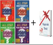 Newton 5. Sınıf All Star Matematik+Fen+Sosyal+Türkçe Soru Bankası(4 Kitap+Hediye) - 1