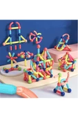 raintoys Manyetik Çubuklar Zeka Geliştirici Eğitici Oyuncak 42 Parça - 1