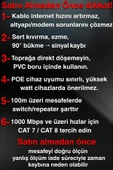 MN6 M106 200 Metre Internet Kablosu/utp 0.50mm Cat6 Iki Kat Korumalı/iç Dış Mekan/200M Ethernet Kablosu - 8