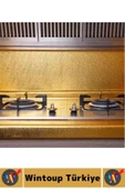 Kolay Temizlenir Yağ Kir Koruyucu Mutfak Tezgah Çekmece Dolap GOLD Yapışkanlı Folyo 40 Cm X 1 Metre thumbnail 2