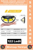 Outdoor Dış Mekan Aydınlatma Güneş Enerjili Fonksiyonel Sensör 3 Modlu 122 Led Solar Bahçe Lambası - 1