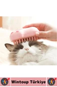 Evcil Hayvan Kedi Banyo Tüy Tarama Masaj Etkili Yumuşak Zararsız Pati Tasarımlı Pratik Buharlı Tarak thumbnail 5